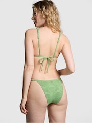 Victoria's Secret PINK Wild Grass Green Triangle Swim Bikini Top - Image 2 of 4
