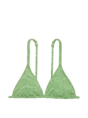 Victoria's Secret PINK Wild Grass Green Triangle Swim Bikini Top - Image 3 of 4