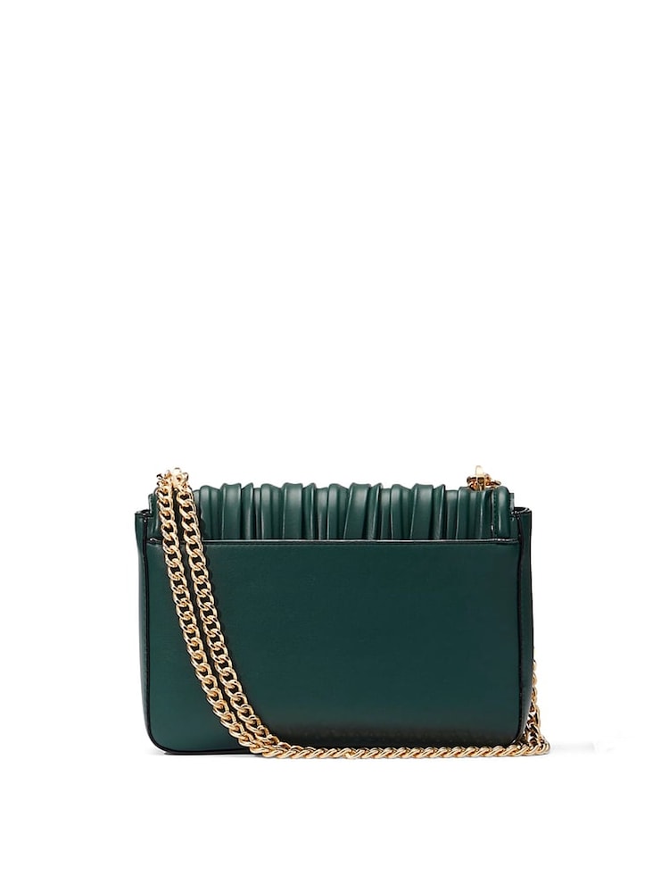 Victoria's Secret Black Ivy Green Crossbody Bag - Image 2 of 3
