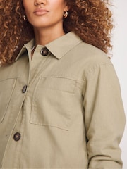JD Williams Natural Linen Jacket - Image 4 of 4