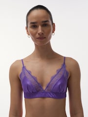 Love Stories Purple Lace Lace Bralette - Image 4 of 4