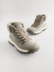 Grey Hiker Lace Up Boots - Image 1 of 7
