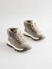 Grey Hiker Lace Up Boots - Image 2 of 7