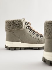 Grey Hiker Lace Up Boots - Image 5 of 7
