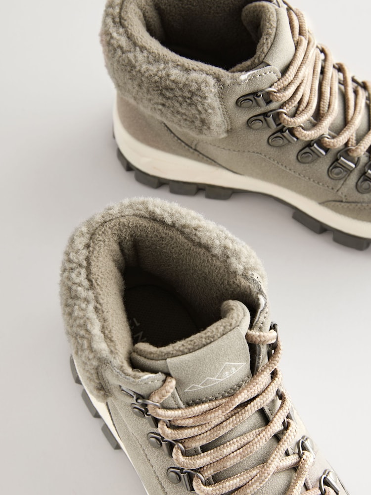 Grey Hiker Lace Up Boots - Image 7 of 7