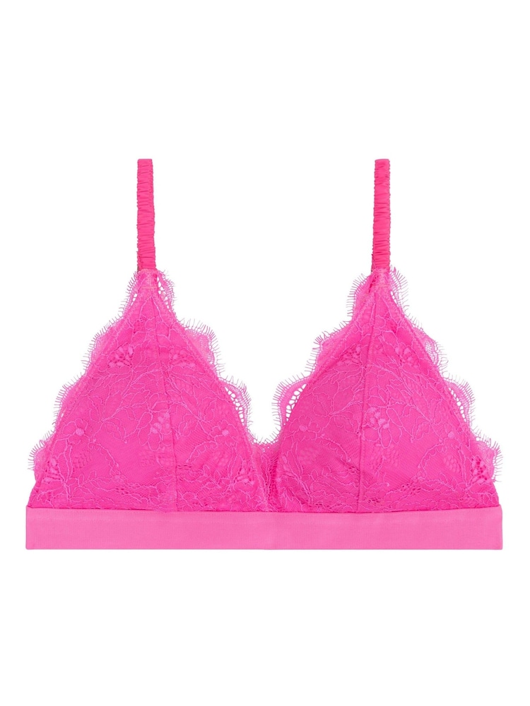 Love Stories Pink Gwen Padded Lace Bralette - Image 1 of 4