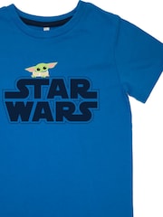 Brands In Blue Boys The Mandalorian Logo Child Camo 100% Cotton Pyjamas - Image 3 of 3