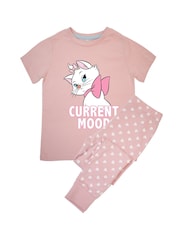 Brands In Pink The Aristocats Marie Current Mood Girls Baby Hearts 100% Cotton Pyjamas - Image 2 of 4