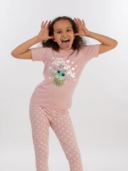 Brands In Pink Baby Girls 100% Cotton The Mandalorian Adorable Pyjamas - Image 1 of 4