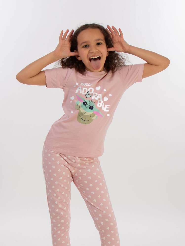 Brands In Pink Baby Girls 100% Cotton The Mandalorian Adorable Pyjamas - Image 1 of 4 Brands In Pink Baby Girls 100% Cotton The Mandalorian Adorable Pyjamas - Image 1 of 4