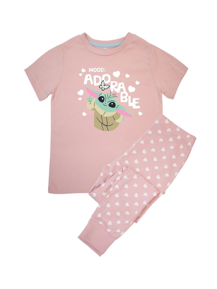 Brands In Pink Baby Girls 100% Cotton The Mandalorian Adorable Pyjamas - Image 2 of 4 Brands In Pink Baby Girls 100% Cotton The Mandalorian Adorable Pyjamas - Image 2 of 4