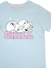 Brands In Blue 101 Dalmatians Chill Girls Baby Stars 100% Cotton Pyjamas - Image 3 of 4