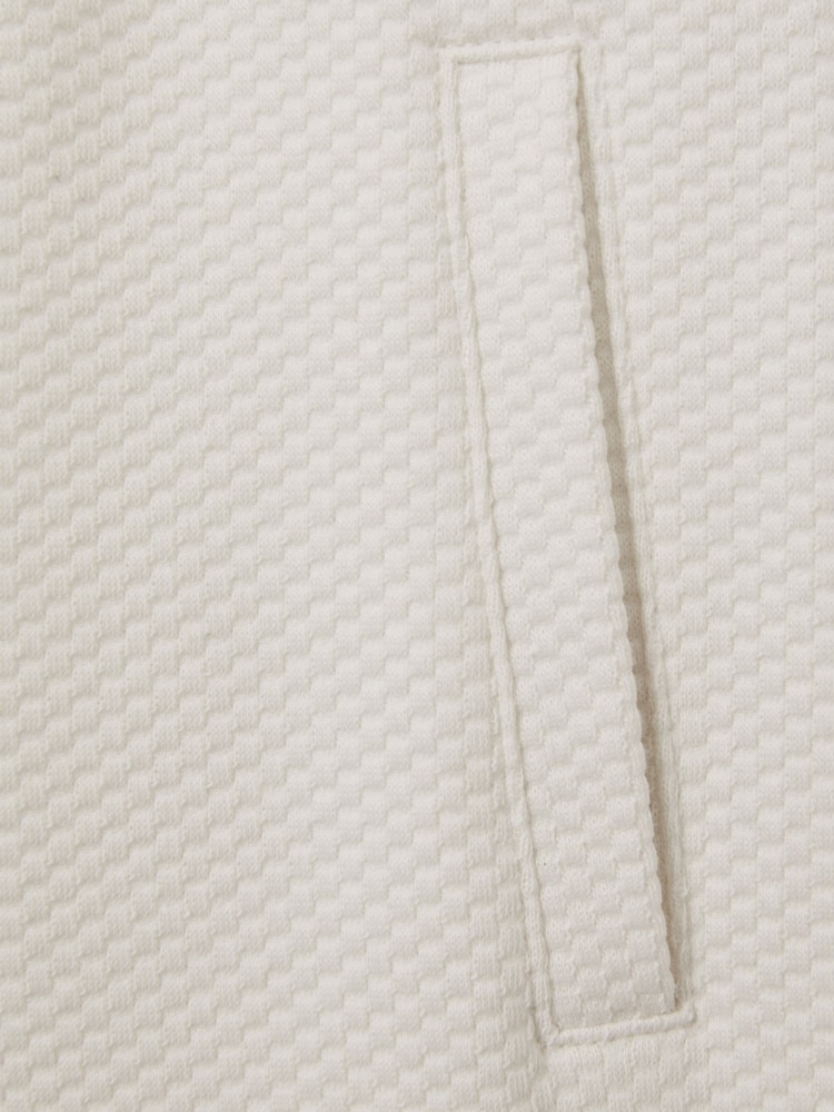 Reiss Off White Robin 9-14 yrs Textured Drawstring Shorts - Image 5 of 5