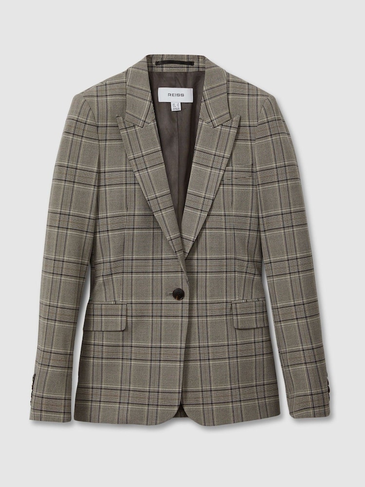 Reiss – Tamy – Karierter Anzugsblazer in schmaler Passform - Bild 2 von 6 Reiss – Tamy – Karierter Anzugsblazer in schmaler Passform - Bild 2 von 6