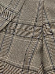 Reiss Grey Check Tamy Petite Checked Slim Fit Suit Blazer - Image 6 of 7