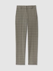 Reiss Grey Check Tamy Checked Slim Fit Suit Trousers - Image 2 of 6