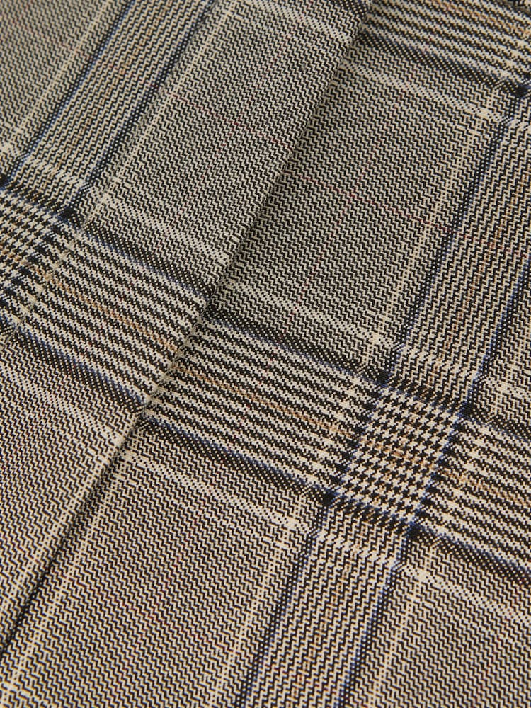 Reiss Grey Check Tamy Checked Slim Fit Suit Trousers - Image 6 of 6