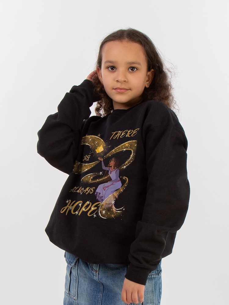 Brands In Black Wish There Is Always Hope Girls Sweatshirt - Image 1 of 4