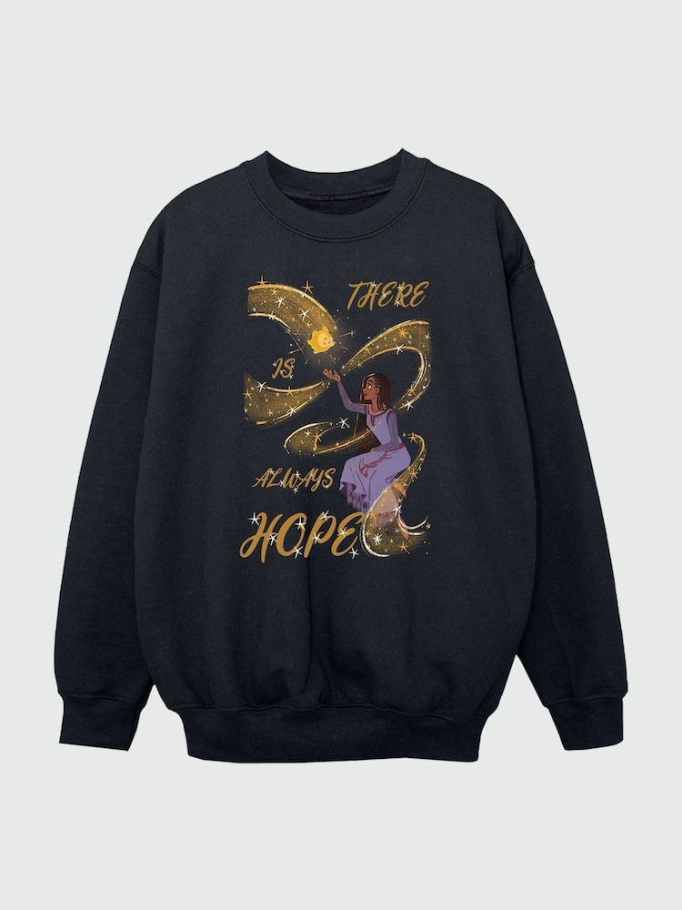 Brands In Black Wish There Is Always Hope Girls Sweatshirt - Image 2 of 4