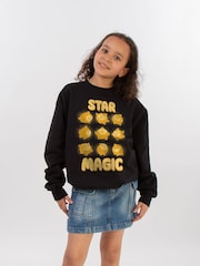 Brands In Black Unisex Wish Star Magic Tile Sweatshirt - Image 1 of 3