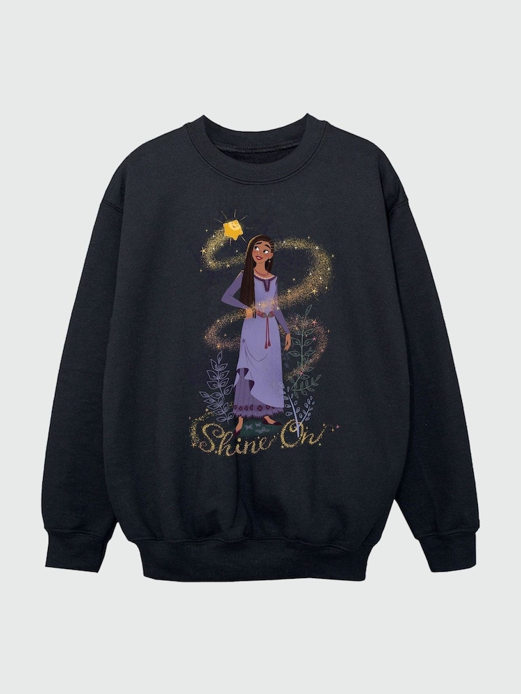 Brands In Black Wish Shine On Asha Standing Girls Sweatshirt - Image 2 of 3