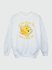 Brands In White Wish If You Need Me Just Look Up Girls Sweatshirt - Image 2 of 3
