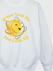 Brands In White Wish If You Need Me Just Look Up Girls Sweatshirt - Image 3 of 3