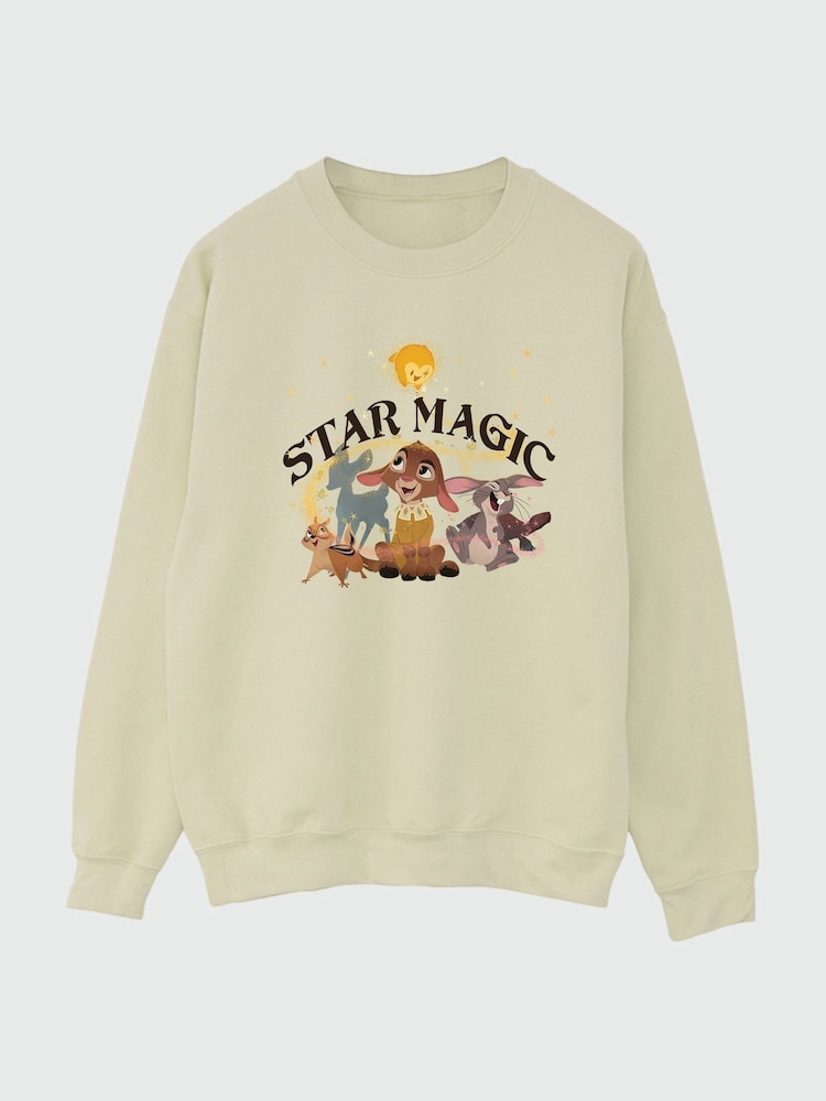 Brands In Cream Wish Star Magic Group Kids Unisex Sand Sweatshirt - Image 2 of 3