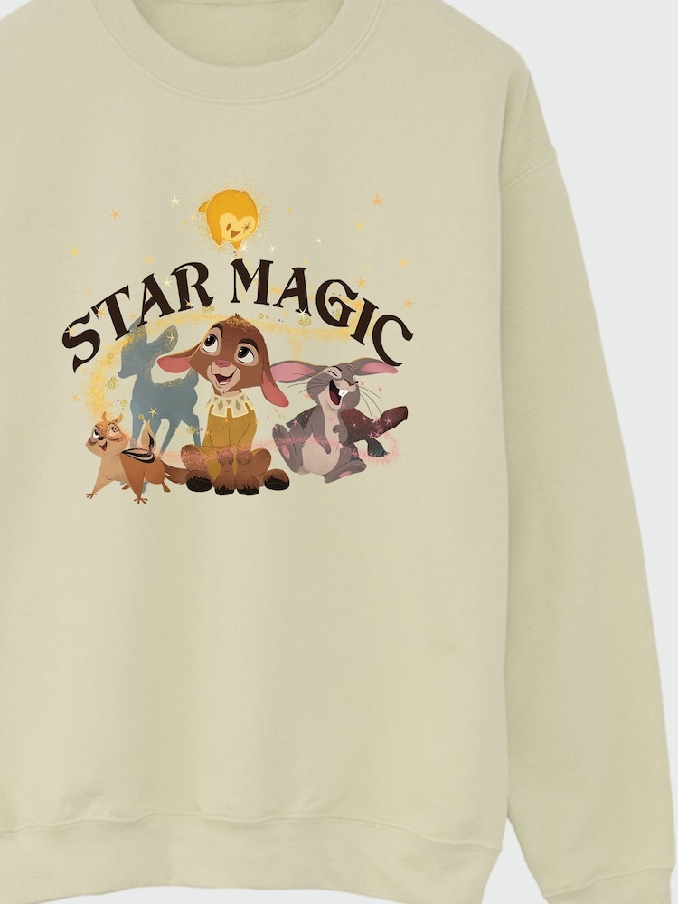 Brands In Cream Wish Star Magic Group Kids Unisex Sand Sweatshirt - Image 3 of 3