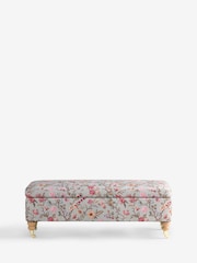 Laura Ashley Lingmell Trail Antique Green Clipsham Storage Ottoman Bench - Image 1 of 4
