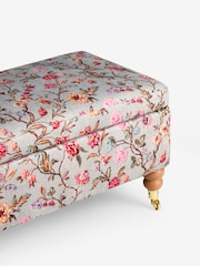 Laura Ashley Lingmell Trail Antique Green Clipsham Storage Ottoman Bench - Image 3 of 4