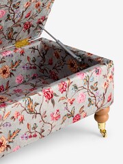 Laura Ashley Lingmell Trail Antique Green Clipsham Storage Ottoman Bench - Image 4 of 4