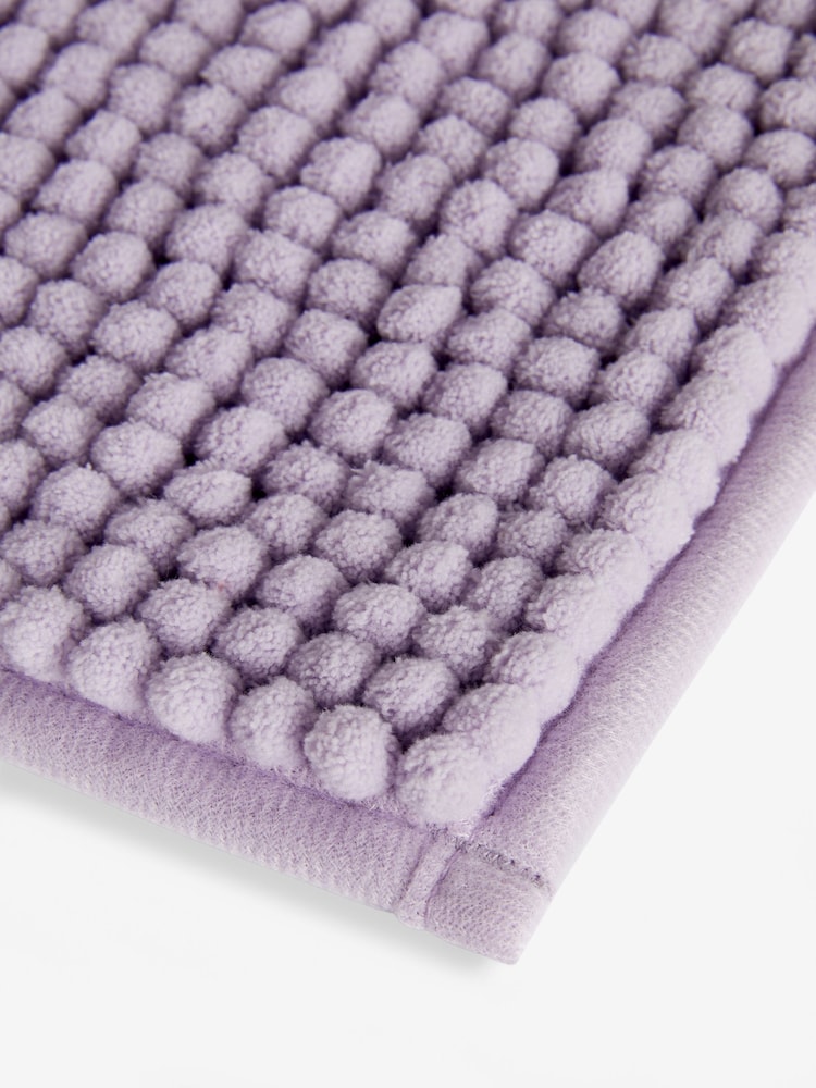 Purple Lilac Bobble Bath Mat - Image 3 of 4
