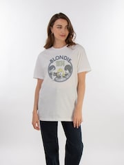 Brands In White Blondie Retro 1974 Women Boyfriend Fit Music T-Shirt - Image 1 of 3