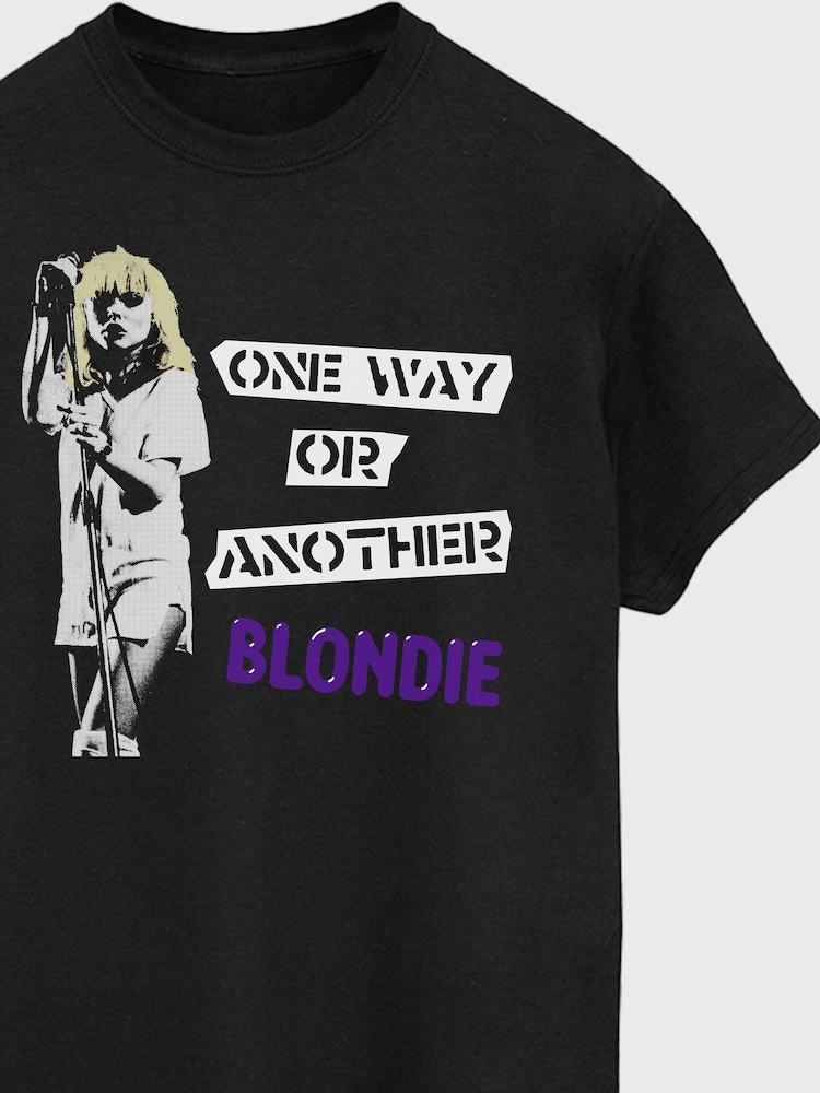 Brands In Black Blondie One Way Or Another Women Boyfriend Fit Music T-Shirt - Image 3 of 3