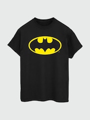 Brands In Black Mens Batman Official Logo T-Shirt - Image 2 of 3