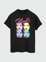 Brands In Black Blondie Multiple Women Boyfriend Fit Music T-Shirt - Image 2 of 3