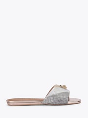 Kurt Geiger London Metallic Brixton Flat Sandals - Image 1 of 5