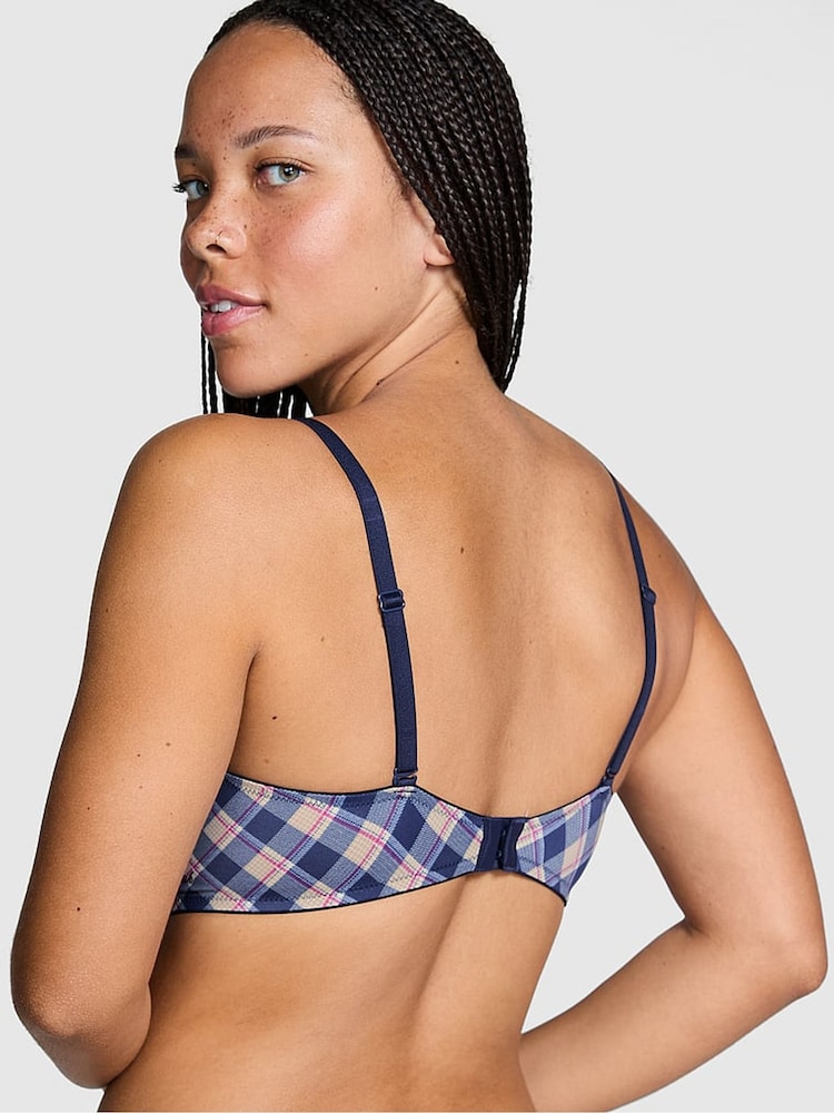 Marineblauw geruite print - Victoria's Secret PINK beha - Image 2 of 3