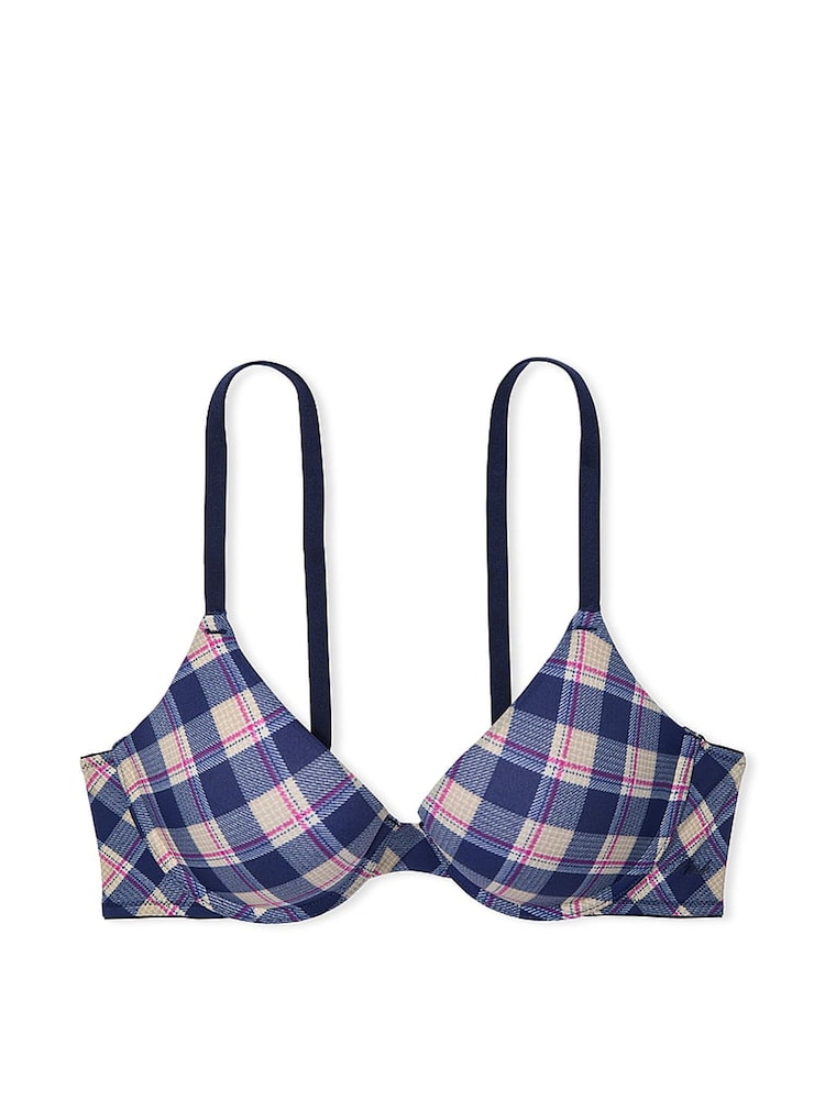 Marineblauw geruite print - Victoria's Secret PINK beha - Image 3 of 3