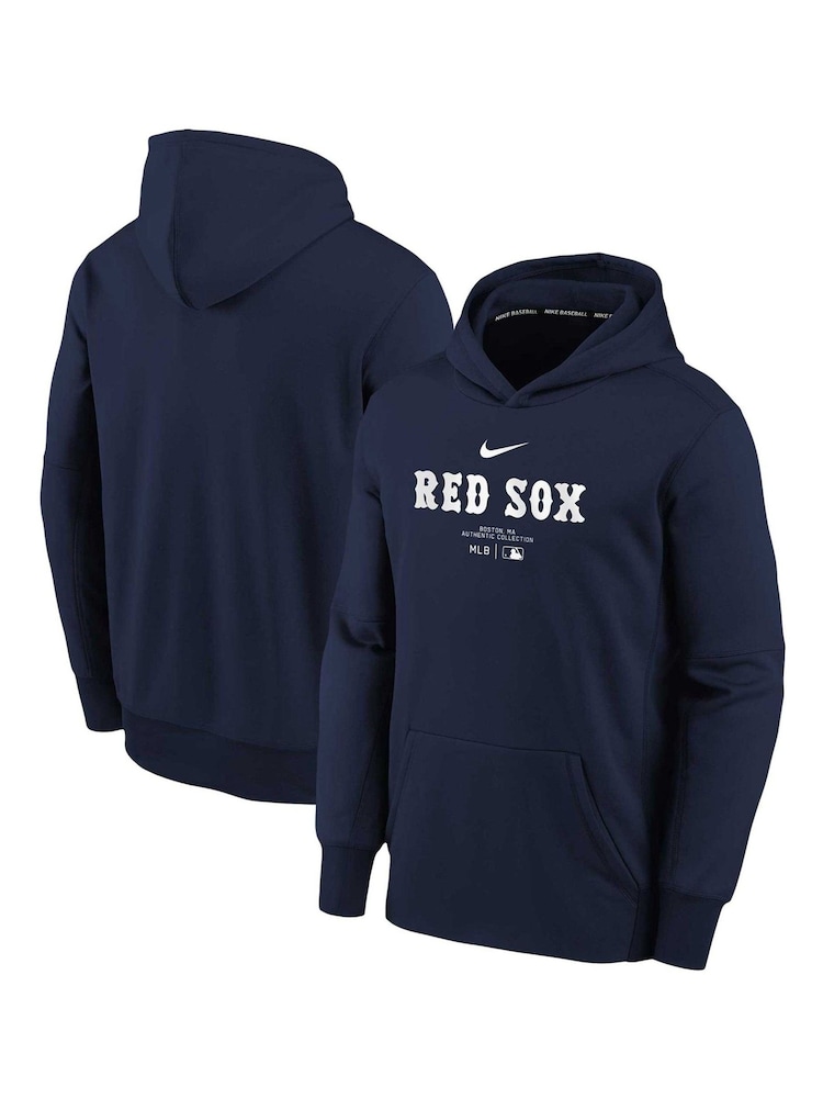 Fanatics Youth Blue Boston Sox Practice Graphic Therma Hoodie - Image 1 of 3 Fanatics Youth Blue Boston Sox Practice Graphic Therma Hoodie - Image 1 of 3