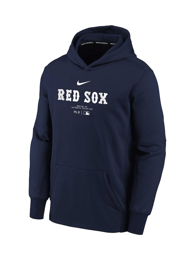 Fanatics Youth Blue Boston Sox Practice Graphic Therma Hoodie - Image 2 of 3 Fanatics Youth Blue Boston Sox Practice Graphic Therma Hoodie - Image 2 of 3