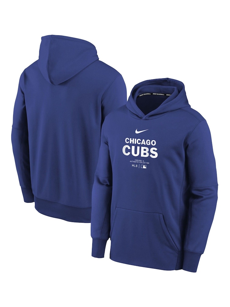 Fanatics Youth Blue Chicago Cubs Practice Graphic Therma Hoodie - Image 1 of 3