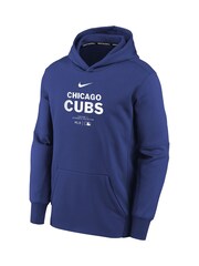 Fanatics Youth Blue Chicago Cubs Practice Graphic Therma Hoodie - Image 2 of 3