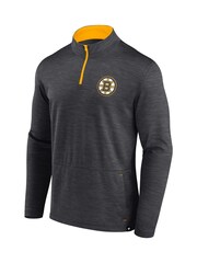 Fanatics Grey Boston Bruins Quarter Zip Top - Image 2 of 3