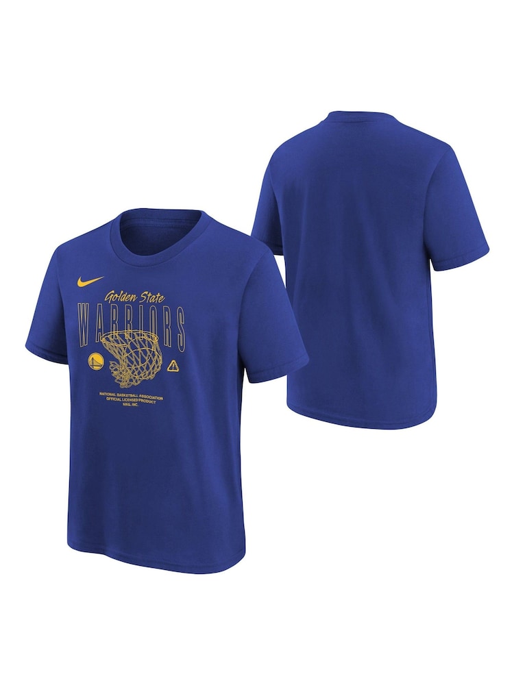 Fanatics Youth Blue Golden State Warriors Courtside Max 90 100% Cotton T-Shirt - Image 1 of 3
