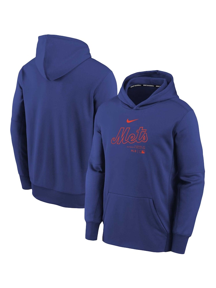 Fanatics Youth Blue New York Mets Practice Graphic Therma Hoodie - Image 1 of 3