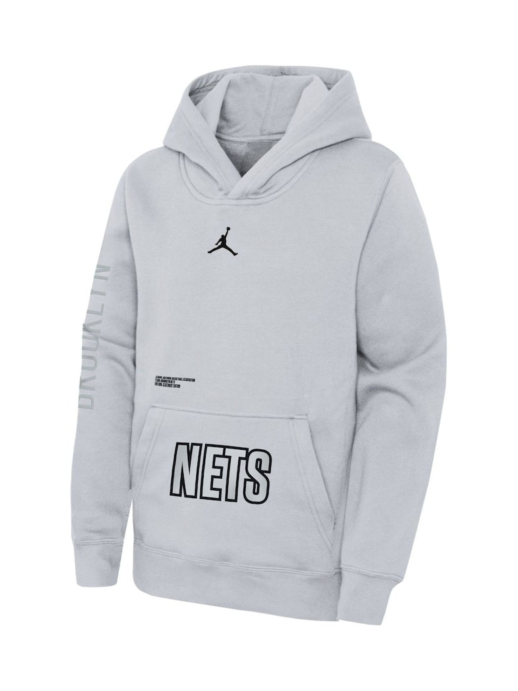 Fanatics Youth Brooklyn Nets White Hoodie - Image 2 of 3