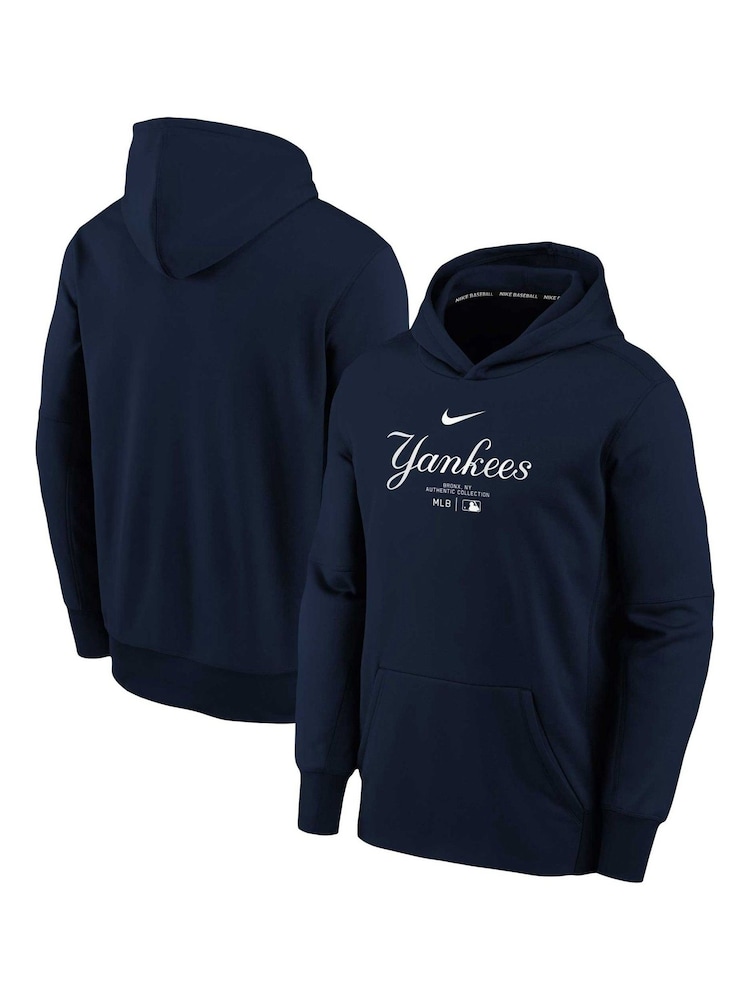 Fanatics Youth Blue New York Yankees Practice Graphic Therma Hoodie - Image 1 of 3