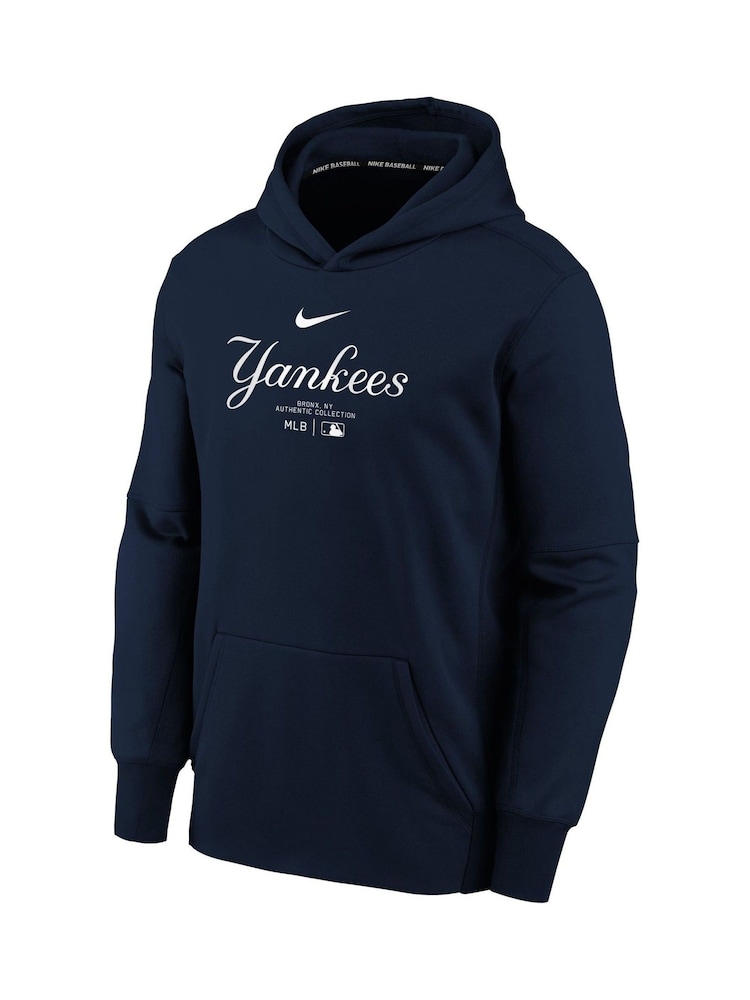 Fanatics Youth Blue New York Yankees Practice Graphic Therma Hoodie - Image 2 of 3